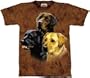 The Mountain Labrador Collage Dogs Adult Tee T-shirt