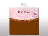 TAIE DE TRAVERSIN UNI 45*185 cm <b>SOLEIL D OCRE</b> CHOCOLAT 100% Coton 57 Fils