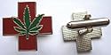 Medical Marijuana Pot Hemp Legalize Cannabis Weed Cufflinks Cuff Links Set