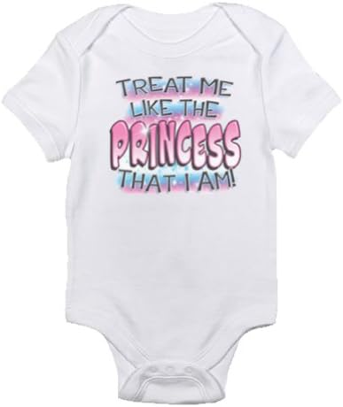 Hipster Onesie Treat Me Like The Princess I Am (3-6)