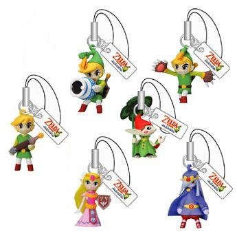 Legend of Zelda 6 Piece Charm / Hanging Mini Figure Set with Link X3-image