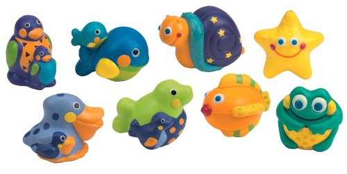 Childrens Toyshop   : Sassy 117 - Squirting Sea Creatures (Pack of 4)