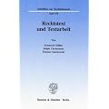 Rechtstext und Textarbeit