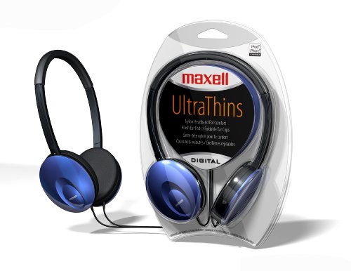 Maxell UT-PU 190247 Ultra-Thin Headphones (Purple)