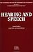Hearing And Speech: A Special Issue Of The Quarterly Journal Of Experimental psycholo...