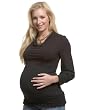 The Black Sparkle Smocked Banded Bottom Cowl Neck Top