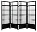Fireplace Unique Home D&eacute;cor - 4ft. Low Kumo Japanese Folding Shoji Screen Room Divider 4 Sizes 4 Colors