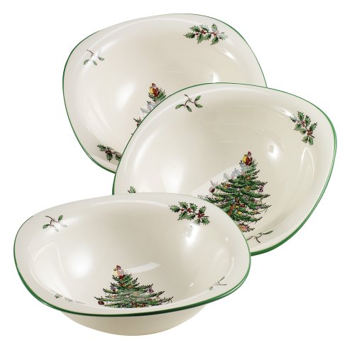 Spode Christmas Tree Dip Dishes, Set of 3 Spode Christmas Tree Dip Dishes, Set of 3