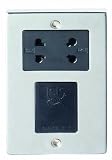 Dual Volt Shaver Socket In Chrome