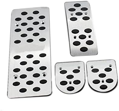 Aunoc MT Aluminum Fuel Brake Sport Foot Rest Pedals Pads Plates Fit For Mitsubishi Lancer EX EVO RALLIART 2008- 2014 4pcs