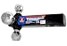 Heavy-Duty 3-in-1 Triple Trailer Hitch and Ball Mount with 6000 LB Capacity