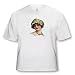 Sandy Mertens Vintage Women - Victorian Lady With Bead and Lace Bonnet - T-Shirts