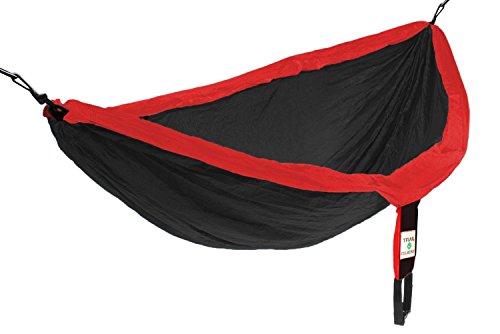 Trail Quest Hammock - Best Hammocks for Camping Equipment Sports Outdoors Gear Backpack Hiking Hunting Patio Furniture Relaxation Includes Built-in Travel Bag - Lifetime Warranty