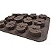 Yunko Bakeware 12 Cavity Owl Shape Silicone Chocolate Mold Ice Cube Jelly Mold Candle Mold