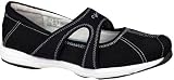 Ryka Womens Lycra Top Line Slip-On Canvas Black/White Fashion Athletics