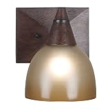 Kenroy Home 92110DO Kyoto 1-Light Sconce, Dark Oak