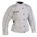 Produkt-Bild: Damen Motorrad Jacke Motorradjacke Wei&szlig; Gr. S bis XL
