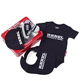 Silly Souls Rebel 4 Piece Gift Set, Black/White, 6-12 Months
