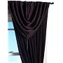 Park B. Smith Washable Velvet 57 by 84 Inch Pleated Panel, Eggplant