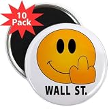 Wall Street WE ARE THE 99% OWS Protest on 2.25 inch Fridge Magnet 10-PACK