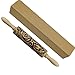 JOYRIOR Frosty Flowers Embossed Rolling Pin Christmas Embossing Rolling Pin Frosty Flowers Laser Engraved Rolling Pin Embossed Dough Roller