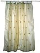 Christmas Gift-2 Organza Cream Base Embroidered Sari Curtains Drapes Panel 92" Tabs