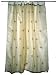 Christmas Gift-2 Organza Cream Base Embroidered Sari Curtains Drapes Panel 92" Tabs