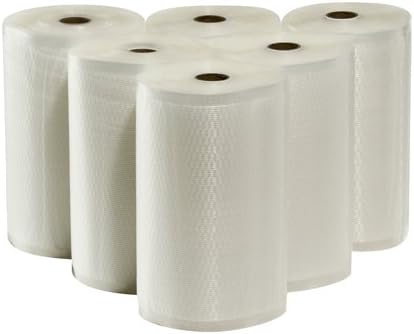 6 Pack Large 8" x 50' Commercial Grade Vacuum Sealers Saver Bags Sous Vide Food Storage