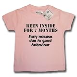 Dirty Fingers - Been Inside for 7 months... - Premature Baby & Toddler T-shirt 0-6 months, Pink