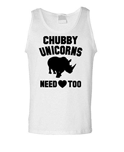 CHUBBY UNICORNS NEED LOVIN TOO - meme funny - Mens Tank Top