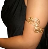 Gold Armband Bracelet - 4 Scrolls