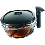 Vacuvin Instant Vacuum Marinater Container Plastic Clear Black 2.5 Litre 10 cm x 26.5 cm x 26.5 cmby Vacuvin