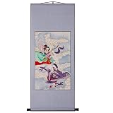 EXP Handmade "Goddess" Scroll Wall Art Painting