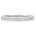Sterling Silver Pink Cubic Zirconia CZ Eternity Band Ring