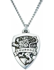 Courage Shield Pendant Necklace