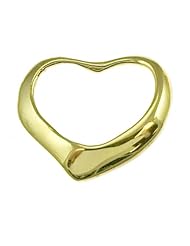 14K Yellow Gold Floating Heart Pendant