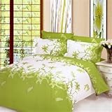 IMAGE OF LE70 - Perfume Lily Duvet Fitted Sheets Cover Bedding Set