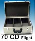 DJ box for CD's 70 CD Aluminium Flight case with Foam rubber shock proof lining