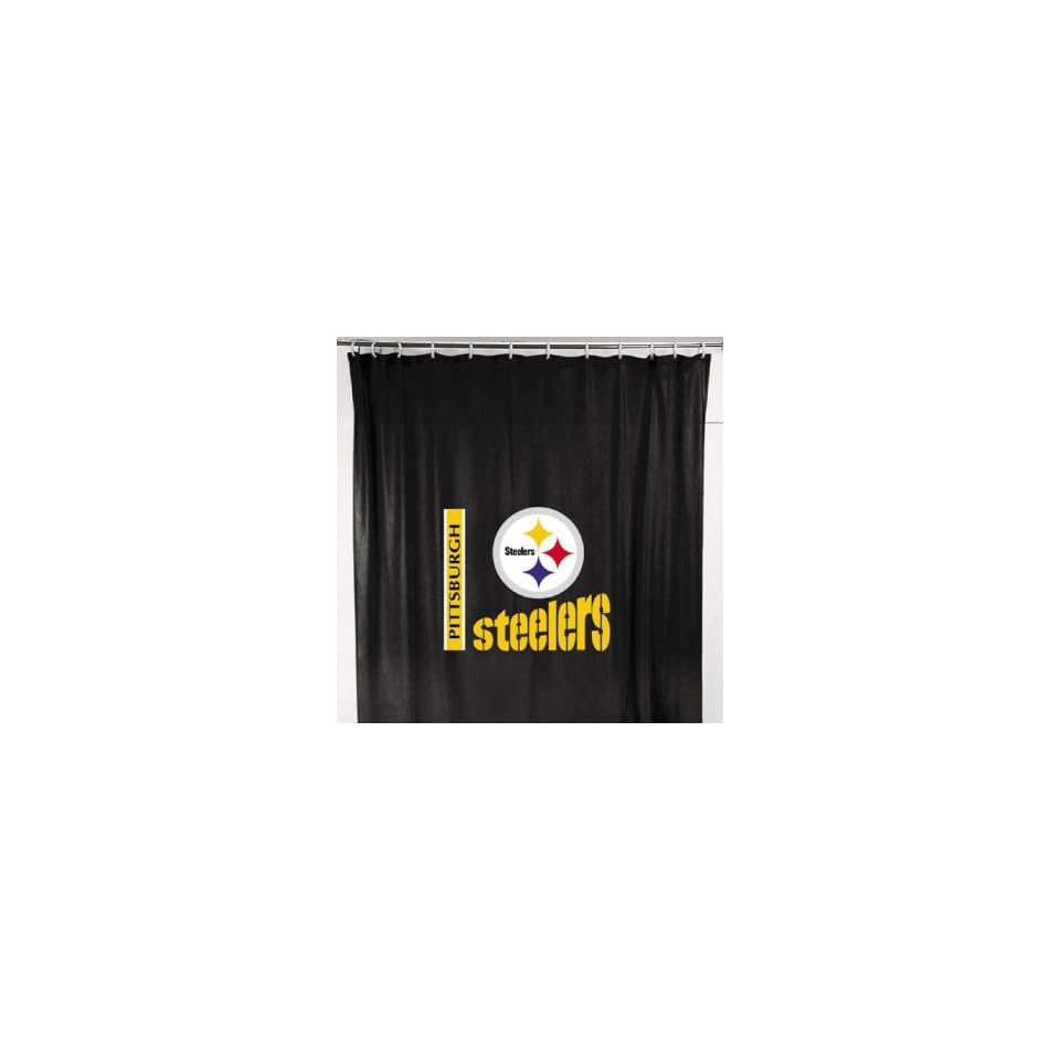 Pittsburgh Steelers Shower Curtain Black On Popscreen