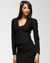 Stripe Banded Lapel Jacket