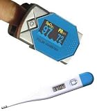 Fingertip Oximeter with audible alarm function , plus bonus digital thermometer and carrying case Fingertip Oximeter with audible alarm function , plus bonus digital thermometer and carrying case