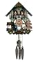 12" Man Chops Wood, Waterwheel Turns Clock
