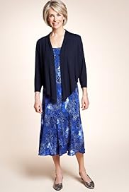 Classic Collection Dotted Paisley Print Dress with Bolero