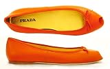 Prada - Authentic New Prada Womens Peep Toe Flats Shoes