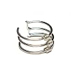 Triple Ring Sterling Silver Ear Cuff