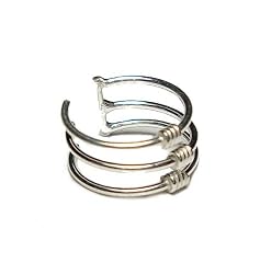 Triple Ring Sterling Silver Ear Cuff