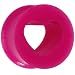 0 Gauge Purple Heart Silicone Flexible Tunnel