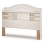 South Shore Furniture, Summer Breeze Collection, Bookcase Headboard 54", Vanilla Cream