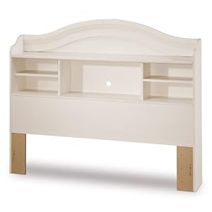 South Shore Furniture, Summer Breeze Collection, Bookcase Headboard 54, Vanilla Cream