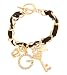 G by GUESS Gold-Tone Ribbon Charm Bracelet, GOLD